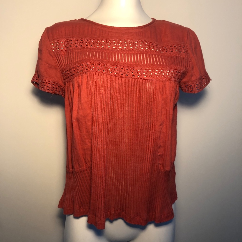 Meadow Rue | Anthropologie blouse |Detailed collar
